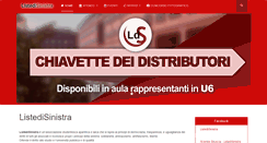 Desktop Screenshot of listedisinistra.org